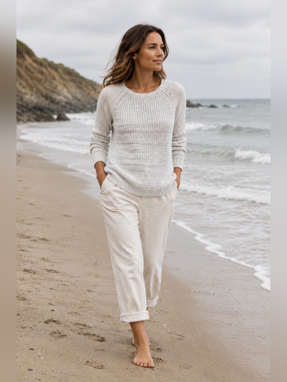 Rebecca Taylor Marled Ribbed Knit Colorblock Crewneck Sweater Casual Women's XS